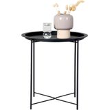 House Nordic Bijzettafel Anne Rond 47 cm Zwart