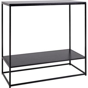 Vita Coffee Table - Coffee table with black frame and black top 90x60x45 cm