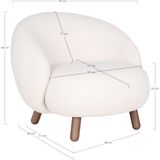 House Nordic Fauteuil Savona Wit