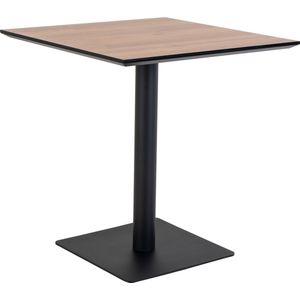 House Nordic Como Tafel - Vierkant - Eikenlook - Zwart Staal - 70x70x75 cm