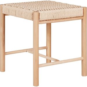 Abano Stool  - Stool in poplar with natural wicker seat, natural