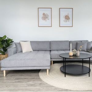 House Nordic Lido Lichtgrijs 2,5-Zits Hoekbank Links