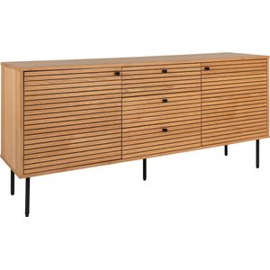 Dressoir Naturel Eiken Fineer - 150x40x74cm - Gewicht 54kg - House Nordic