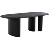 Eettafel Ovaal 220cm - Donkerbruin - 6-8 Personen - House Nordic