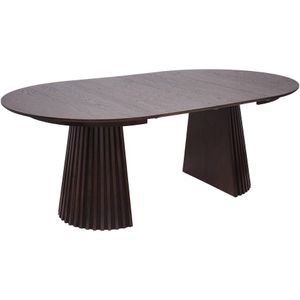 House Nordic Eettafel Osaka - 120x120x75cm - Donkerbruin - Uitschuifbaar