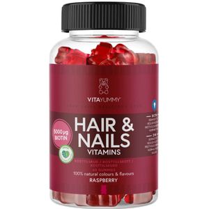 Vitayummy Hair & Nails Vitamins Raspberry  60 stk.