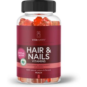 VitaYummy Hair & Nails Vitamins Peach  60 stk.