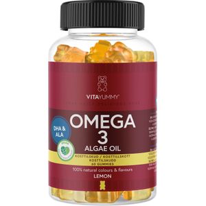 VitaYummy Omega 3 Algae Oil Lemon  60 stk.