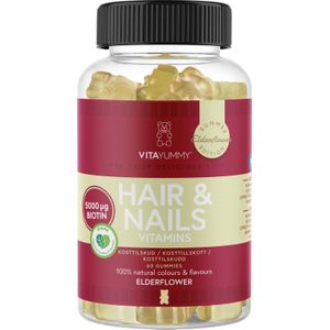 Vitayummy Hair & Nails Vitamins Elderflower Summer Edition  60 stk.