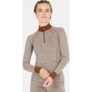 Whistler - Functioneel Shirt - Karamel / Grijs Gemêleerd - Lange Mouw