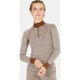 Whistler - Functioneel Shirt - Karamel / Grijs Gemêleerd - Lange Mouw