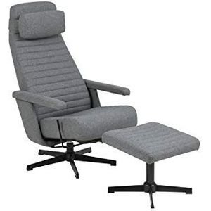 AC Design Furniture Doelen Armstoel, stof, grijs, L: 118 x B: 66 x H: 113 cm