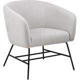 fauteuil stof licht grijs