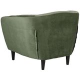 Fauteuil Flora Groen - Giga Living - Rubberhout