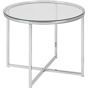 AC Design Furniture Gurli Bijzettafel rond transparant glas 55x55x45 cm