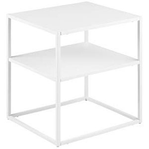 AC Design Furniture Nino Nachtkastje met legplank, 45 x 50,5 x 40 cm, wit