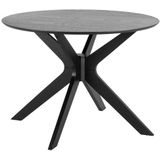 Eettafel Janine Rond MDF Zwart Ø105cm - Giga Living - MDF