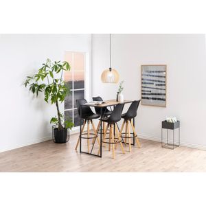 Bartafel Bronx Rechthoek MDF Naturel 120cm - Giga Living - MDF