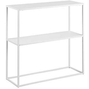 AC Design Furniture Nino consoletafel met plank, B: 79,5 x H: 80,5 x D: 26 cm, wit, metaal, 1 stuk