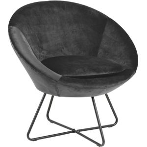 Fauteuil Cezar - donkergrijs/zwart