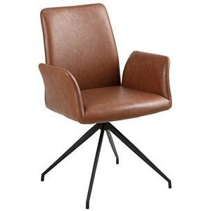 AC Design stoel Naila, kunststof, 59 x 88 x 59 cm, cognac