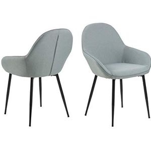 AC Design Furniture Julie Dining stoel van polyester, 57,5 x 60 x 84 cm, groen