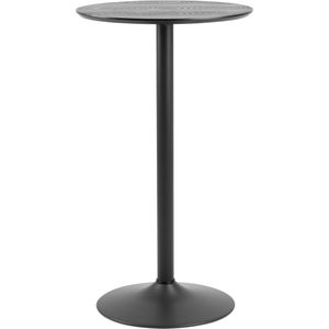 ACTONA GROUP Bartisch "Ibiza", (1 St.), Bartisch rund Ø 60 cm, Schwarz, mit Trompete Gestell