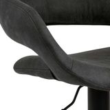 Barhocker Dusty - anthrazit/schwarz