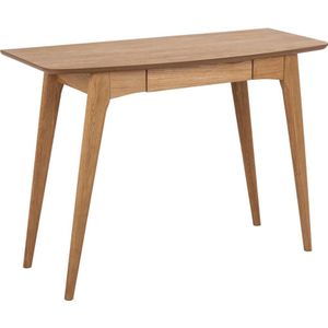 AC Design Furniture Konrad bureau, B: 105 x H: 74 x D: 45 cm, geolied eiken-look, eiken fineer/hout, 1 stuk