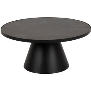 Salontafel Sjors Keramiek Zwart Fairba Ø85,7x40cm - Giga Living - Keramiek