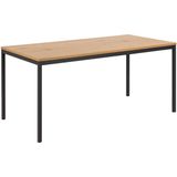 AC Design Furniture Jörn eettafel, houtmateriaal, natuurlijk, L: 80 x B: 160 x H: 74 cm