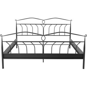 Linax Bed Metaal 180x200 C - Zwart.