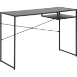AC Design Furniture Norbert Bureau, metaal, 75 x 110 x 45 cm, zwart
