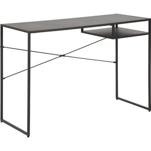 AC Design Furniture Norbert Bureau, H: 75 x B: 110 x D: 45 cm, zwart, metaal, 1 st.