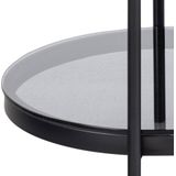 Salontafel Vadodara Glas Grijs 95cm - Giga Living