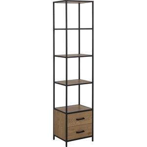 Boekenkast Bronx MDF Naturel 42x185 - Giga Living - MDF - 185x42cm