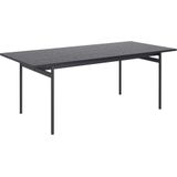 Eettafel Finn MDF Zwart 200cm - Giga Living - MDF