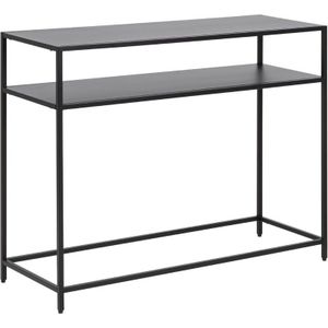 Dekoria - Ivar - Sidetable - Zwart - Metaal - 100x35x80 cm