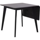 Eettafel Levi MDF Zwart Uitschuifbaar 80/120cm - Giga Living - MDF