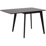 Eettafel Rover 80/120x80 - zwart