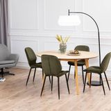 Eettafel Levi MDF Naturel Ø140cm - Giga Living - Hout/MDF