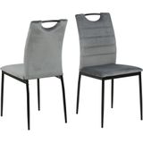 AC Design Furniture Drew eetkamerstoel, 91,5 x 43,5 x 53,5 cm, donkergrijs