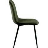 AC Design Furniture Dagmar eetkamerstoel, olijfgroen, H: 86,5 x B: 46 x D: 56 cm
