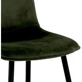 AC Design Furniture Dagmar eetkamerstoel, olijfgroen, H: 86,5 x B: 46 x D: 56 cm