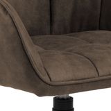 AC Design Furniture Belinda Carver-eetkamerstoel, polyester, lichtbruin, 84,5 x 59 x 54,5 cm
