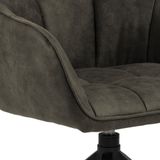 AC Design Furniture Belinda Carver-eetkamerstoel, polyester, olijfgroen, 84,5 x 59 x 54,5 cm