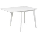 Eettafel Levi MDF Wit Uitschuifbaar 80/120cm - Giga Living - MDF