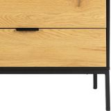 Dressoir Bronx MDF Zwart 160cm - Giga Living