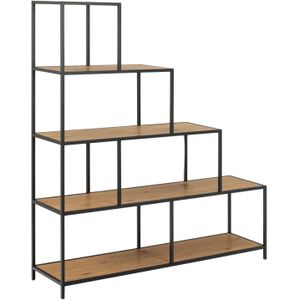 Boekenkast Bronx MDF Naturel 135x150cm - Giga Living