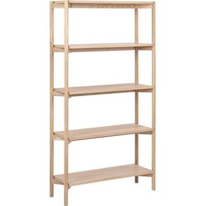 Braidwood wandkast 4 planken eik decor wit.